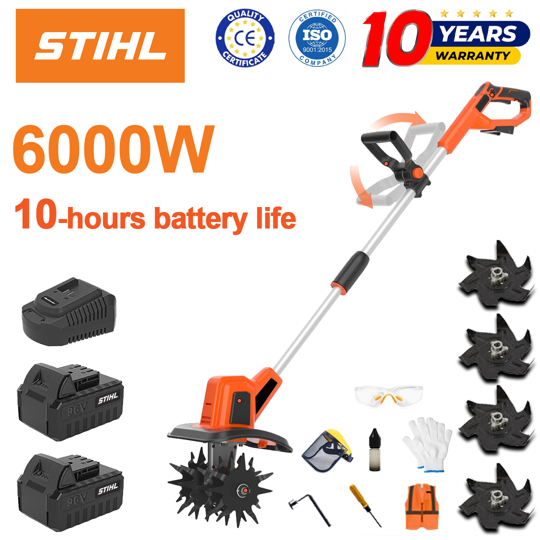 (Trajanje baterije 10 sati) 6000W plug + 96V litijska baterija * 2 + brzi punjač * 1 + nož ​​pluga * 4 + razni dodaci