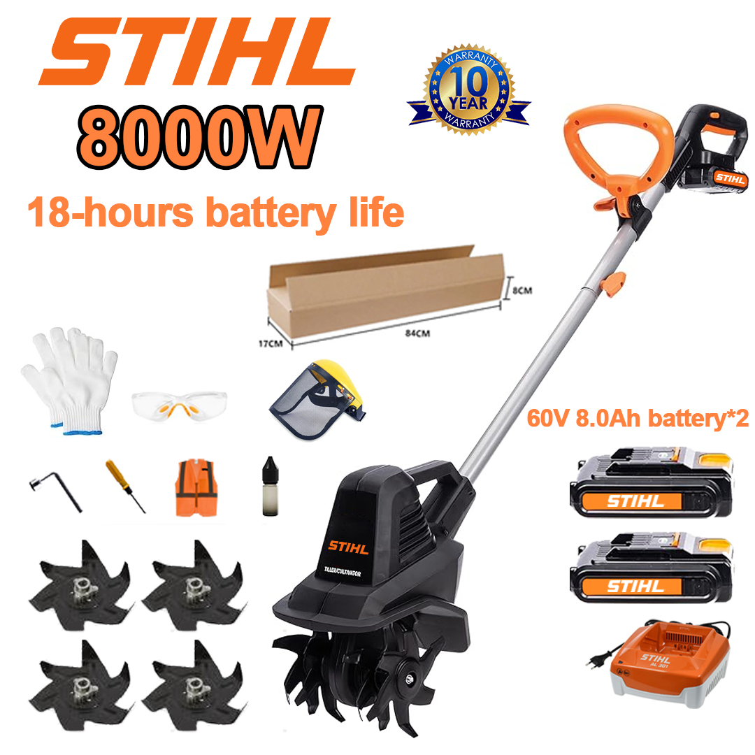 (Trajanje baterije 18 sati) 8000W plug + 60V 8.0Ah litijska baterija * 2 + brzi punjač * 1 + nož ​​pluga * 4 + razni dodaci
