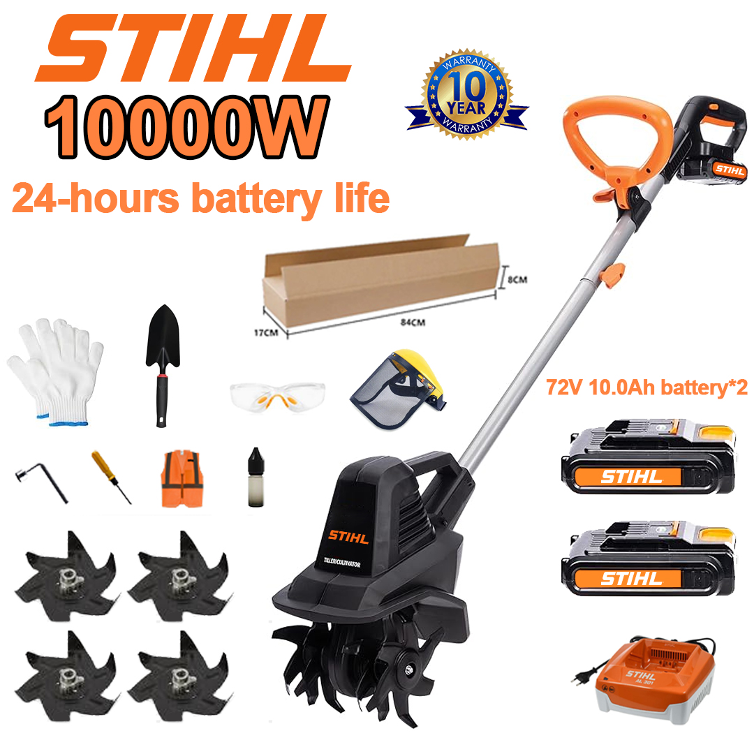 (Trajanje baterije 24 sata) 10000W plug + 72V 10.0Ah litijska baterija * 2 + brzi punjač * 1 + lopata * 1 + nož ​​pluga * 4 + razni dodaci