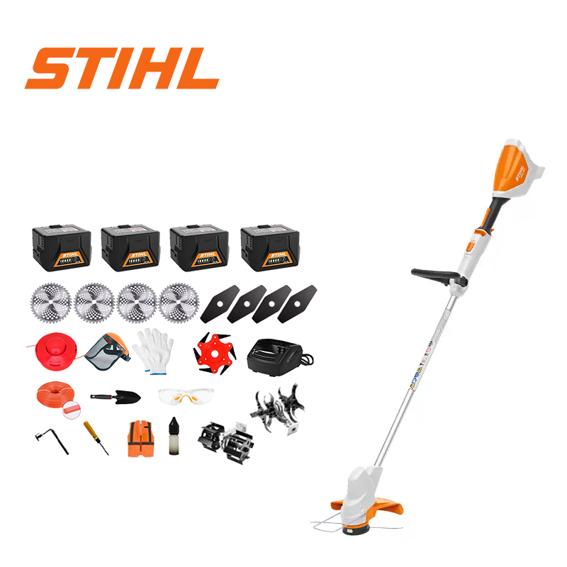 [Trajanje baterije 48 sati] Kosilica bez četkica od 15000 W*1 + Baterija 96 V 16,0 Ah*4 + Punjač*1 + Bočni kotač*1 + Pomoćni kotač*1 + Plug*1 + Kružna pila*4 + Ravna pila*4 + Aluminijska pila*1 + Rezni disk*1 + Rezni disk*1 + Rukavice*1 + Zaštitne naočale*1 + Kaciga*1 + Odvijač*1 + Kutni vijak*1 + Zaštitna odjeća*1 + Ulje za podmazivanje*1 + Kutija s alatom*1